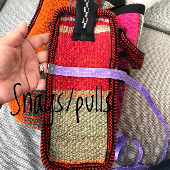 Travel Weekender Medium Woven Boho Shoulder Bag - Picture 6 of 8